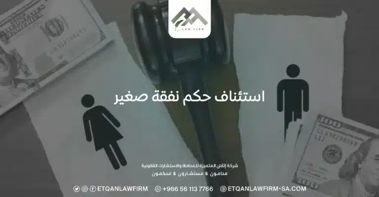 استئناف حكم نفقة الصغير
