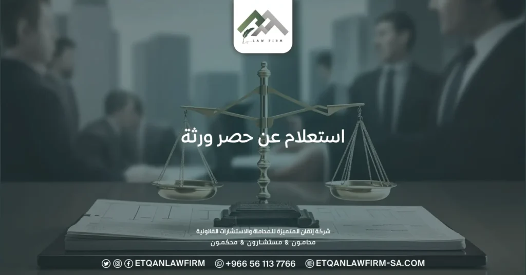 استعلام عن حصر ورثة