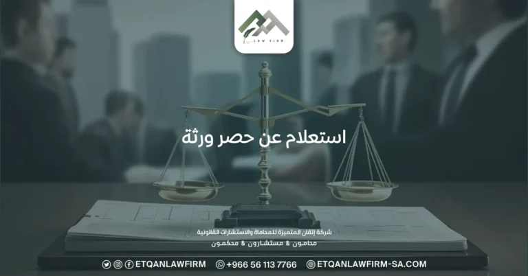 استعلام عن حصر ورثة