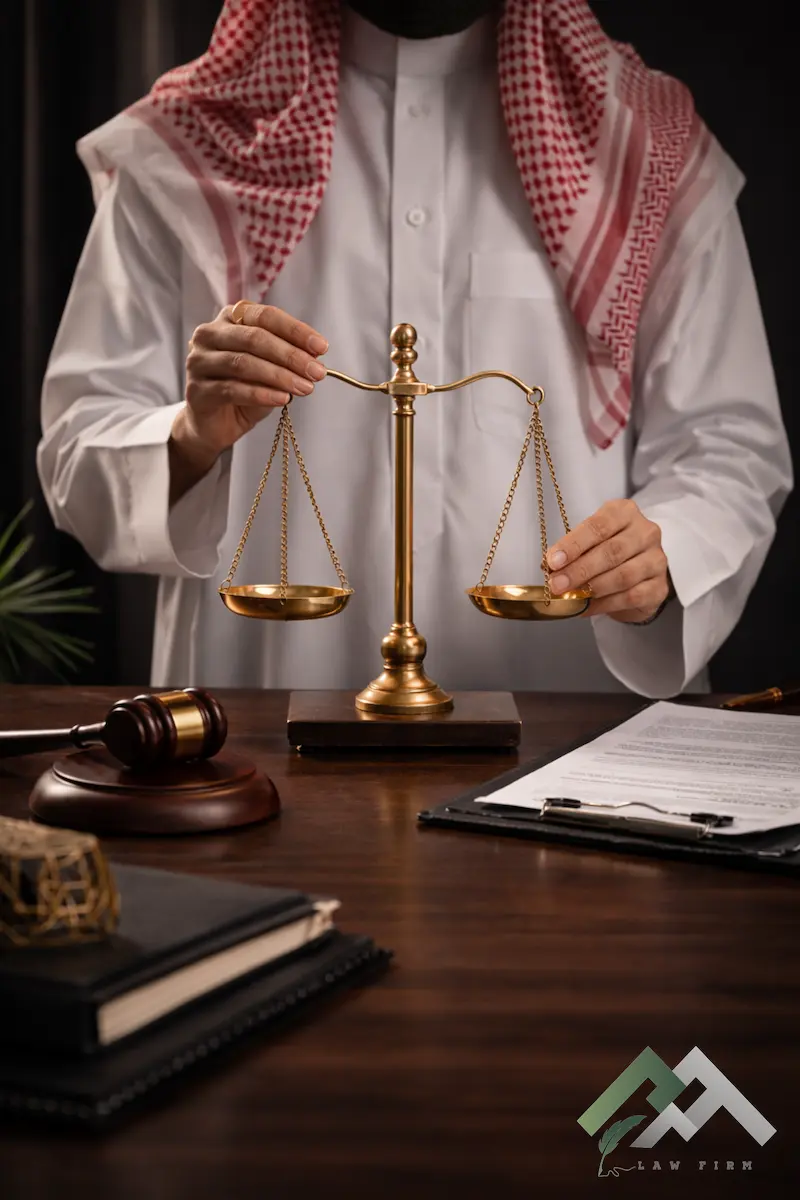 male lawyer with logo