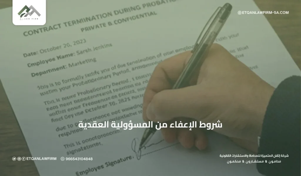شروط الإعفاء من المسؤولية العقدية في السعودية | دليل قانوني شامل 3 الأساس القانوني للإعفاء في القانون المدني