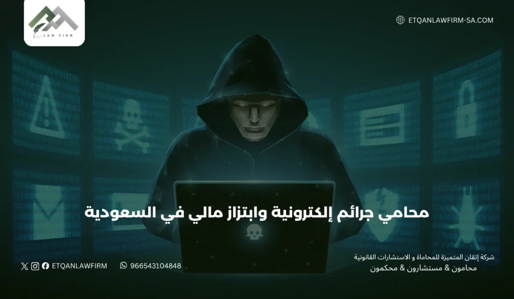 محامي جرائم إلكترونية وابتزاز مالي في السعودية | حماية قانونية واسترداد الحقوق 3 العقوبات القانونية للجرائم الإلكترونية والابتزاز المالي في السعودية