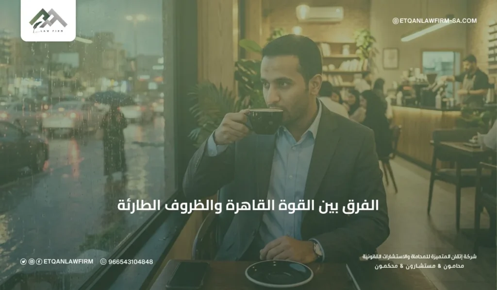 الفرق بين القوة القاهرة والظروف الطارئة في السعودية | شرح قانوني 2 الفرق القانوني بين القوة القاهرة والظروف الطارئة