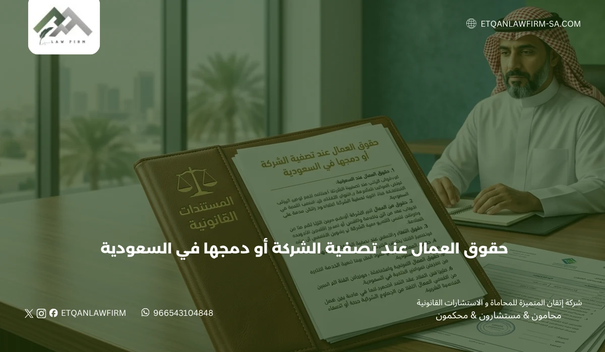 حقوق العمال عند تصفية الشركة أو دمجها في السعودية | دليل قانوني شامل 1 حقوق العمال عند تصفية الشركة أو دمجها في السعودية | دليل قانوني شامل