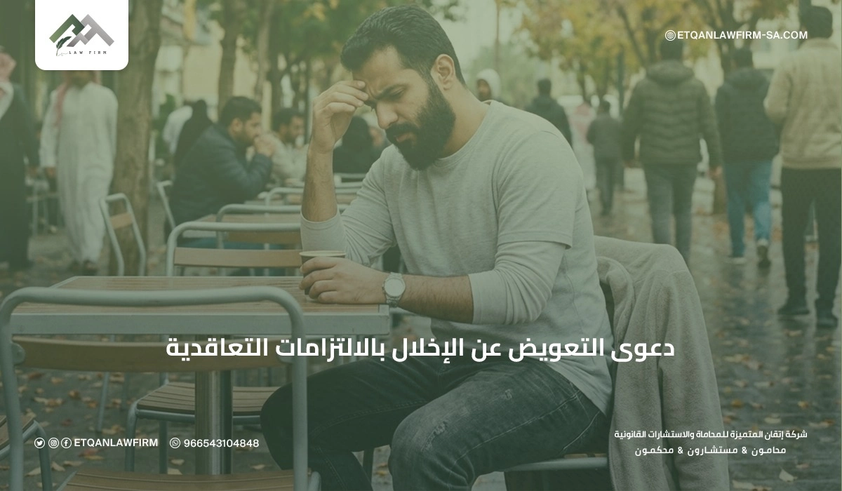 دعوى التعويض عن الإخلال بالالتزامات التعاقدية في السعودية | شركة إتقان للمحاماة 1 دعوى التعويض عن الإخلال بالالتزامات التعاقدية في السعودية | شركة إتقان للمحاماة