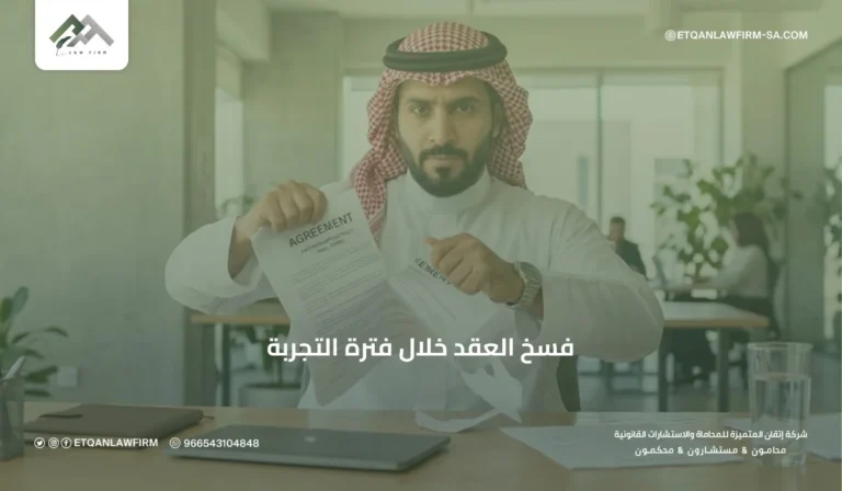 فسخ العقد خلال فترة التجربة في السعودية | حقوق العامل وصاحب العمل