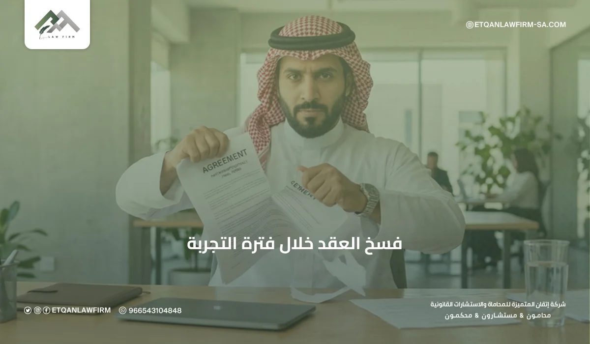 فسخ العقد خلال فترة التجربة في السعودية | حقوق العامل وصاحب العمل 1 فسخ العقد خلال فترة التجربة في السعودية | حقوق العامل وصاحب العمل