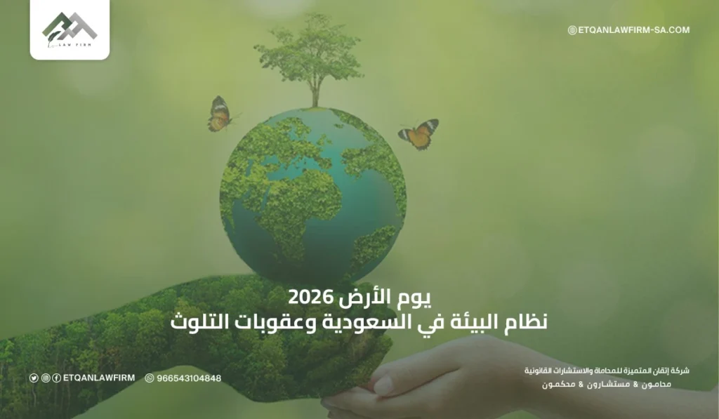 يوم الأرض 2026: نظام البيئة في السعودية وعقوبات التلوث 3 مخالفات التلوث وتصنيفها القانوني