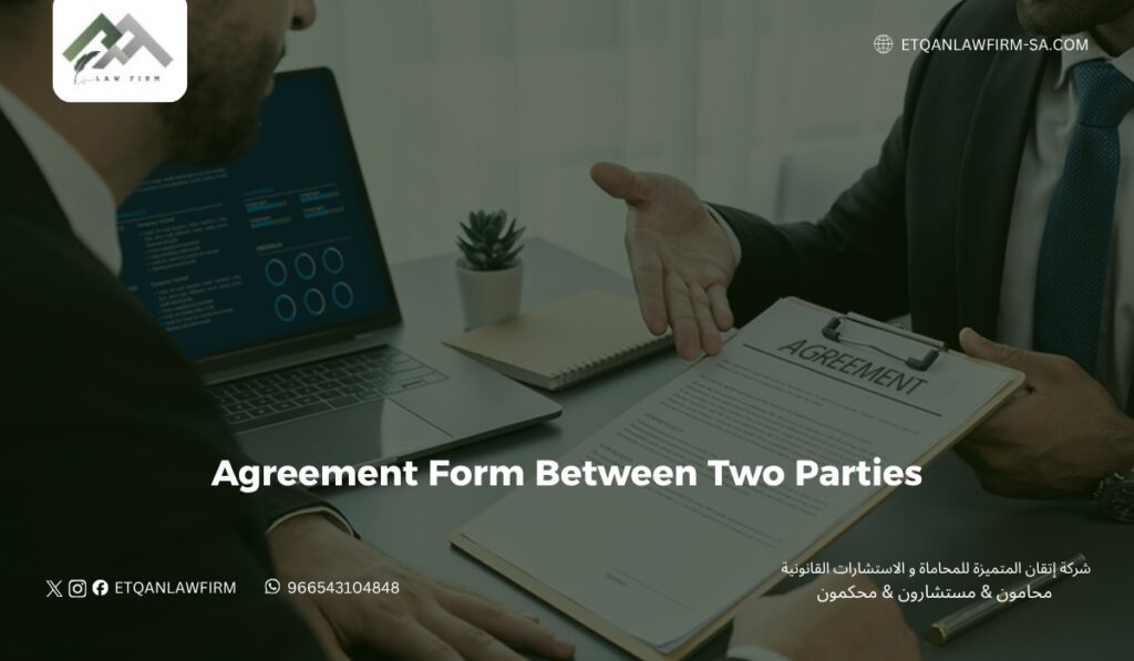 Agreement Form Between Two Parties in saudi arabia 2 What is a Two-Party Agreement?