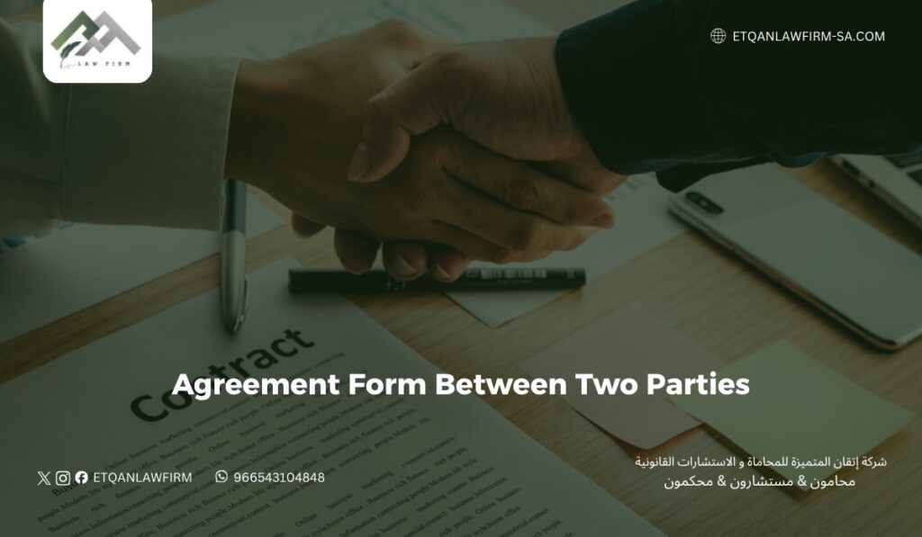 Agreement Form Between Two Parties in saudi arabia 3 Basic Clauses in a Two-Party Agreement
