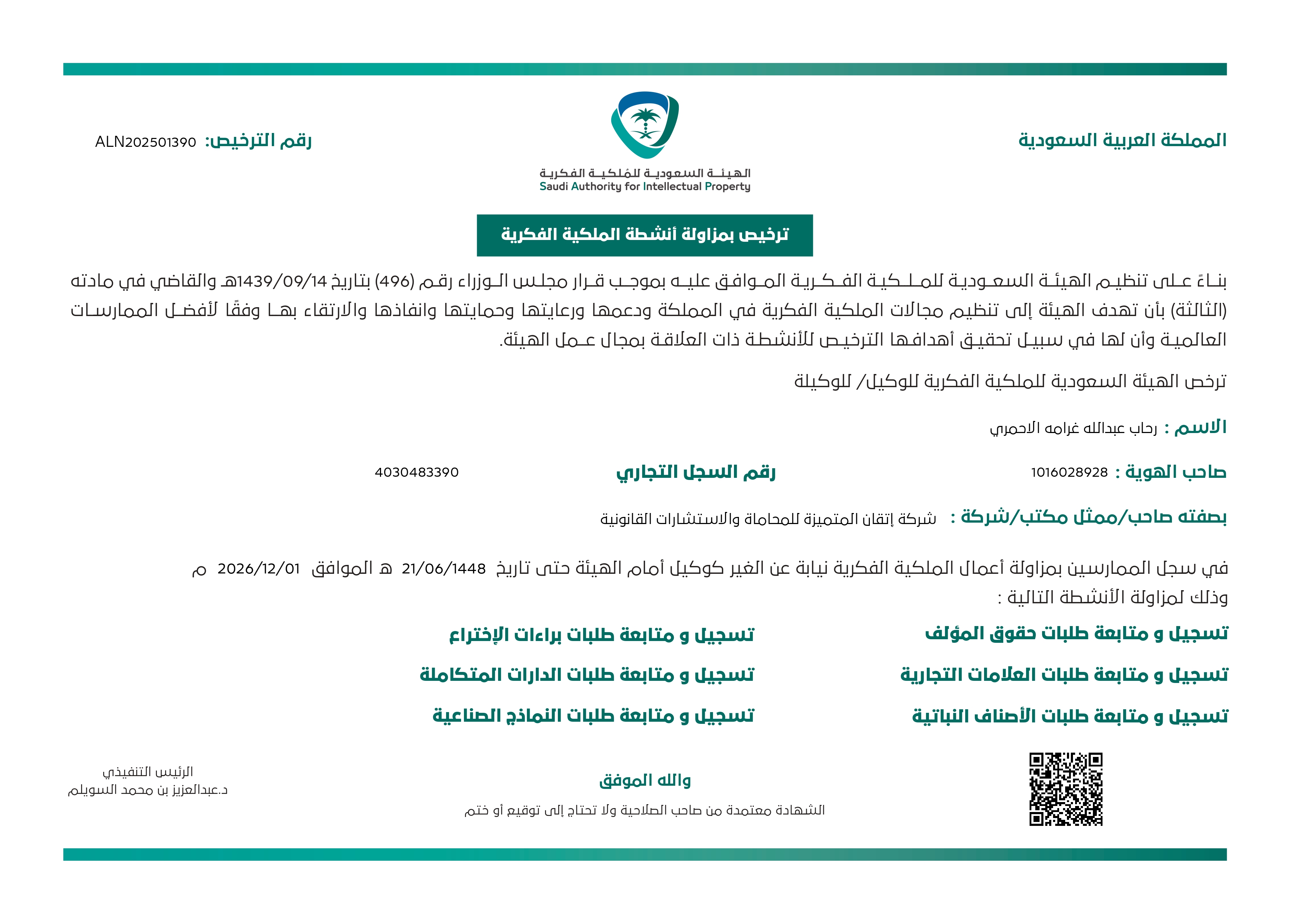 Intellectual Property License