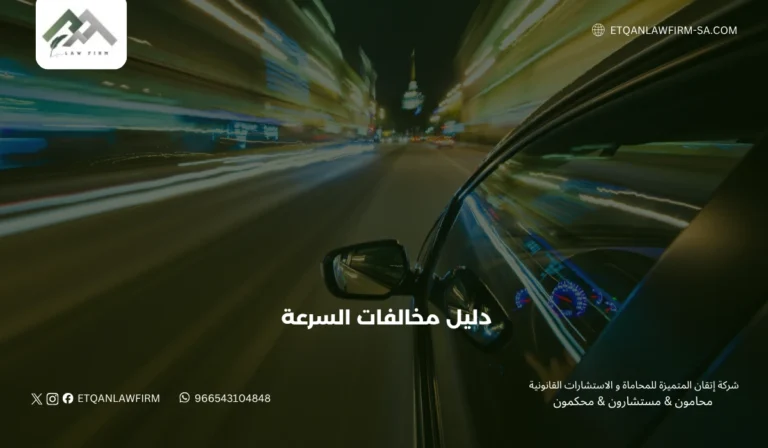 دليل مخالفات السرعة في السعودية 2026: الجداول والأنظمة والاعتراضات القانونية