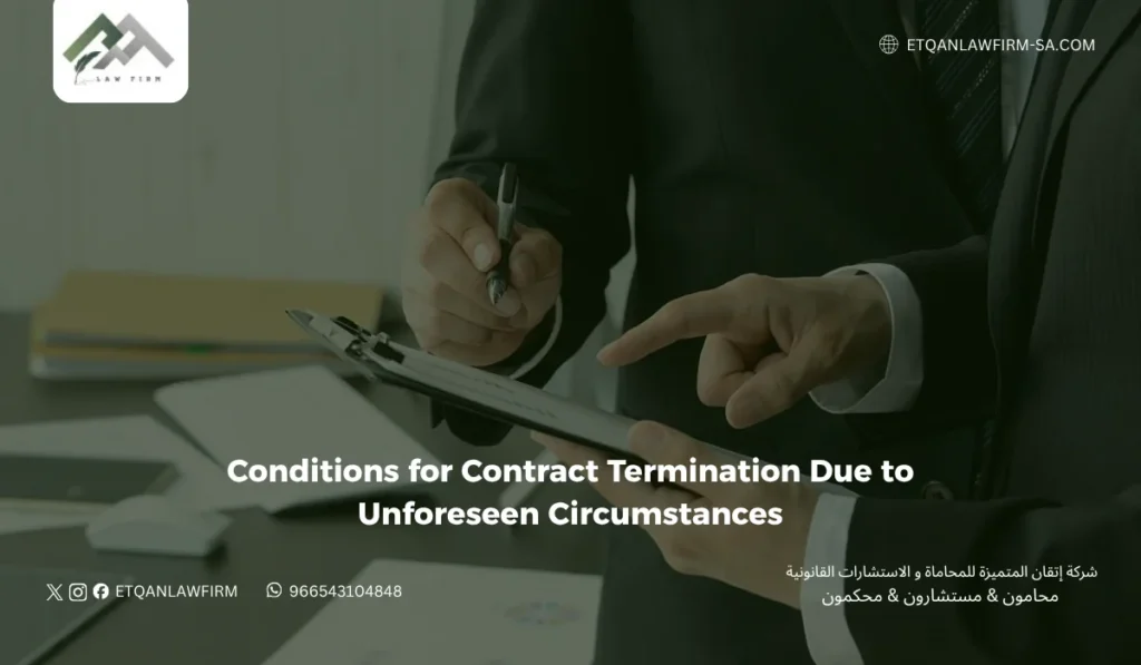 Conditions for Contract Termination Due to Unforeseen Circumstances Under the Law | Lawyer Fares Al-Zahrani 2 What is Meant by Force Majeure in Law?