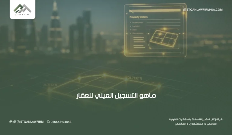 التسجيل العيني للعقار